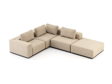 LANDFORM - Corner sectional fabric sofa by Stylish Club - view 2